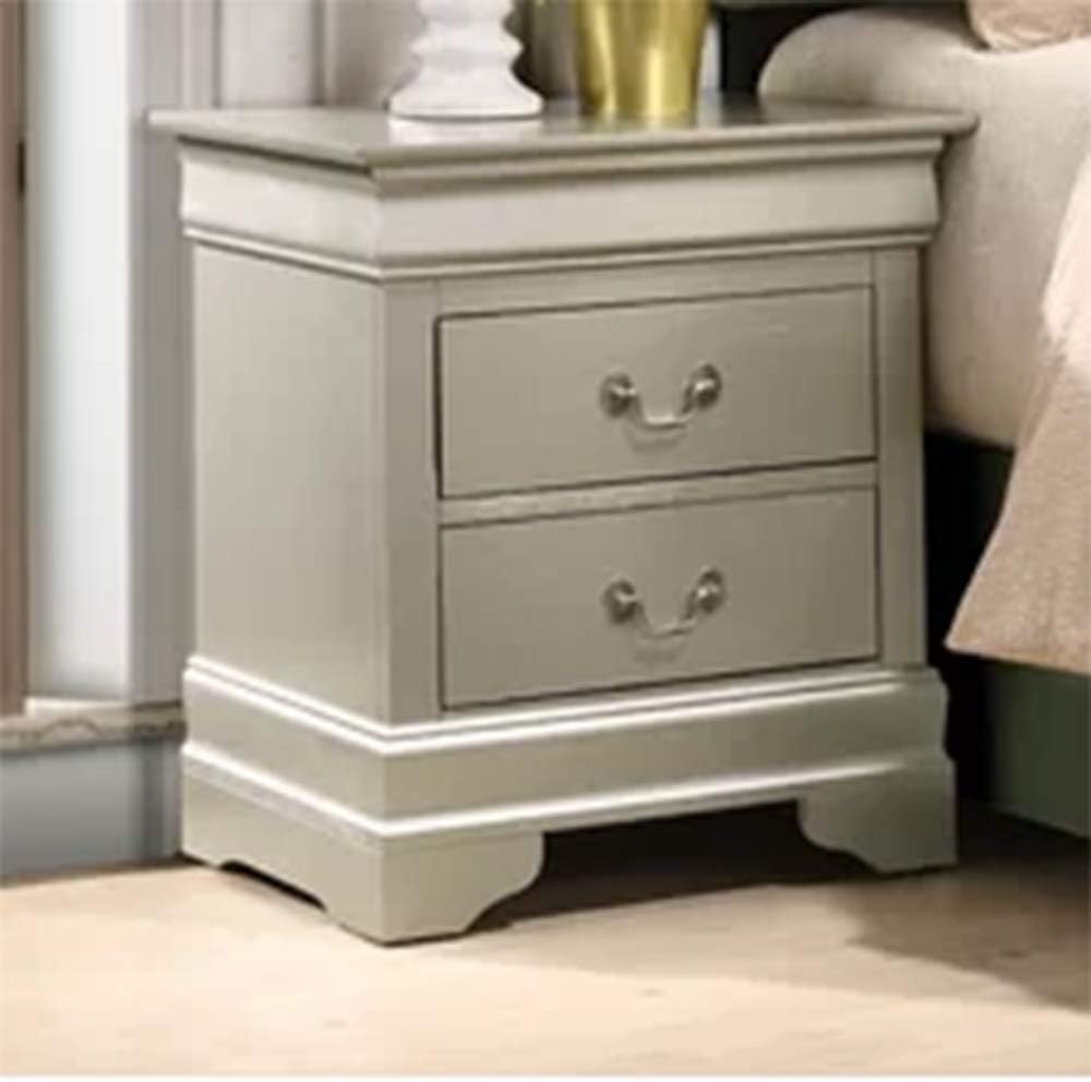 Silver Nightstand Rustic Modern Organizer Traditional Wood 2 Drawer Storage Bedside Bedroom And Ebook By Maria Bardaki Amazon Ca Home Kitchen