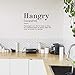 Vinyl Art Wall Decal - Hangry The Anger You Feel to Lack of Food an Irritable State of Mind - 22