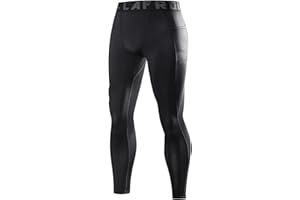 LAFROI Men's Quick Dry Cool Compression Fit Tights Leggings Waistband-YSK08
