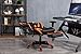 MORFAN Gaming Chair Large Size High Back Ergonomic Executive Office Home Racing Chair with Lumbar Massager Support & Adjustable Headrest Pillow & Retractable Footrest (Black/Orange) …
