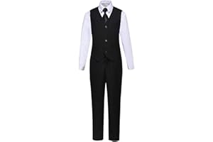 Visaccy Boys Suits Slim Fit Dress Clothes Ring Bearer Outfit