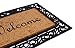 BirdRock Home - Classic Welcome Brush Coir Doormat - Vinyl Backed, Waterproof, Dirt Trapper, Heavy Duty - Indoor/Outdoor Entry, Porch, Garage, Scroll Border, Mud Catching, House Mats - Elegant Design