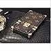 jiehao iPhone Xs Max Case, Vintage Elegant Luxury Designer Monogram PU Leather Back with Lanyard Soft Bumper Shock Absorption Trunk Case Protective Case for Apple iPhone Xs Max 6.5