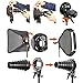 Godox 80x80cm Foldable Flash Softbox kit + S-Type Bracket Bowens Mount Holder for Studio Photography