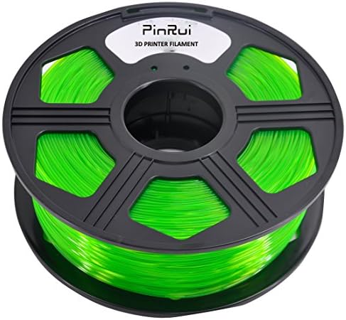 PINRUI PETG Filament 1.75mm 3D Printer Filament 1.75mm PETG Filament Diameter Accuracy +/-0.03mm 1kg Spool PETG Filament Transparent Green