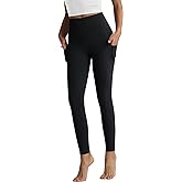 RIMLESS 7 Women's Leggings with Pockets High Waist Cotton Yoga Pants Workout Running Athletic Capris