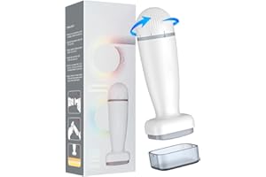 BIKTIC Titanium Derma Stamp Roller,Professional Microneedling Stamp pen for Beard Face Body 0.25 mm, DermaStamp for Home Use