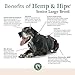 Vet Naturals Hemp & HIPS - Dog Joint Supplement Large Breed - Senior Dog Supplements - Glucosamine and Chondroitin Supplement - MSM & USA Grown Hemp Oil (60ct-Beef and Bacon)