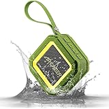 Archeer A106 Outdoor Portable Bluetooth Speakers with Microphone, Powerful 5W Driver with Enhanced Bass, 20 hour Playtime, for Shower/Sports Green