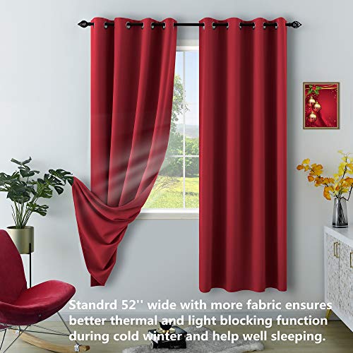 StangH Cortinas De Cenefa De Cascada Roja De Teatro, Cenefas De Terciopelo Opacas Súper Suaves Para Decoración De Navidad, Cortinas De Oscurecimiento De Habitación Para Cocina/dormitorio, 59 Pulgadas