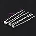 Pixnor Bridal Wedding Hair Pins Prom Faux Small Pearl Rhinestone Crystal Flower Hair Styling U Pins 10 pcs