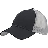 The Vintage Year Plain Cotton Structured Mesh Adjustable Trucker Sports Baseball Cap