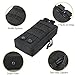 Molle Pouch Attachments Tactical Backpack Accessories Water Bottle Holder Bag Multipurpose Tools EDC Pouches for Outdoor Hiking Backpacking Camping Travel Car Cycling … (black2)