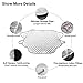 HiSung Car Windshield Snow Cover, Car Sunshades for Windshield with Magnetic Edges Snow, Ice Defense No Scratches,Cotton Thicker Windshield Winter Cover Fits for Most Cars