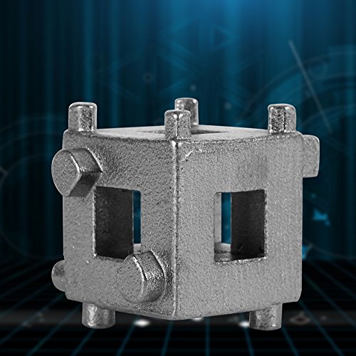 Brake Piston, Car Disc Brake Piston Spreader Tool Remover Tool, Car Rear Disc Brake Piston Retractor Tool Wind Back Cube Calliper Adaptor Silver Fit for Vehicles with 4 Wheel Disc Brakes - Thumbnail 7