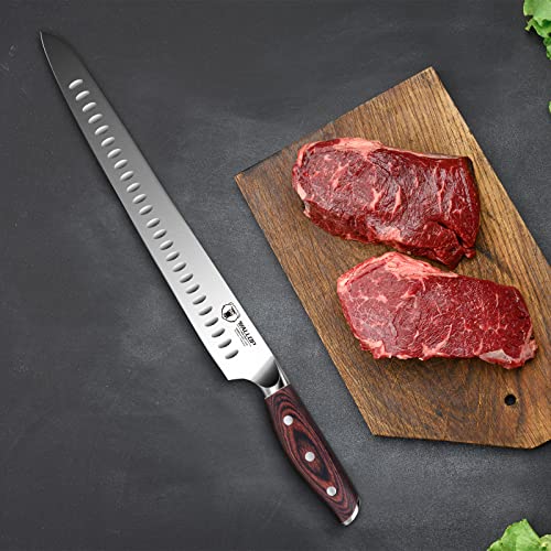 WALLOP Slicing Carving Knife 12 inch Meat Cutting Knife Brisket Knife