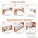 Led Skeleton Gloves for Kids, Light Up LED Flashing Skeleton Hand Gloves 12 Color Changing Flashing Shows Halloween Decoration Costume Party Concert Clubbing, Best Gift for Kids Boys &Girls, for Novelty, 1 Pair, White