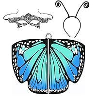 Halloween Costume for Women Butterfly Wings Cape Shawl Fairy Accessory