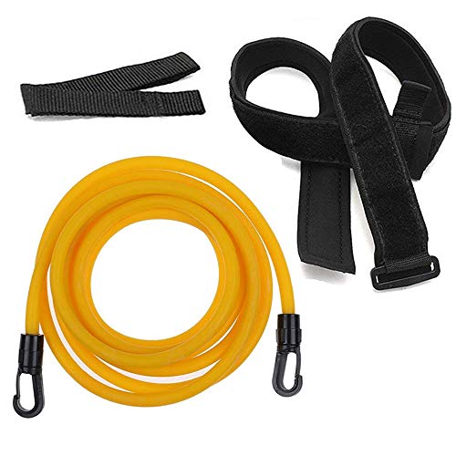 Meanhoo Swim Training Belts- Swim Tether Stationary Swimming, Swim Harness Static Swimming Belt, Swim Bungee Cords Resistance Bands - Thumbnail 6