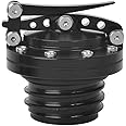 HIYOYO Motorcycle Black Quick Release Fuel Gas Tank Oil Cap For Harley Sportster XL 1200 883 X48 Dyna Touring 1996-UP