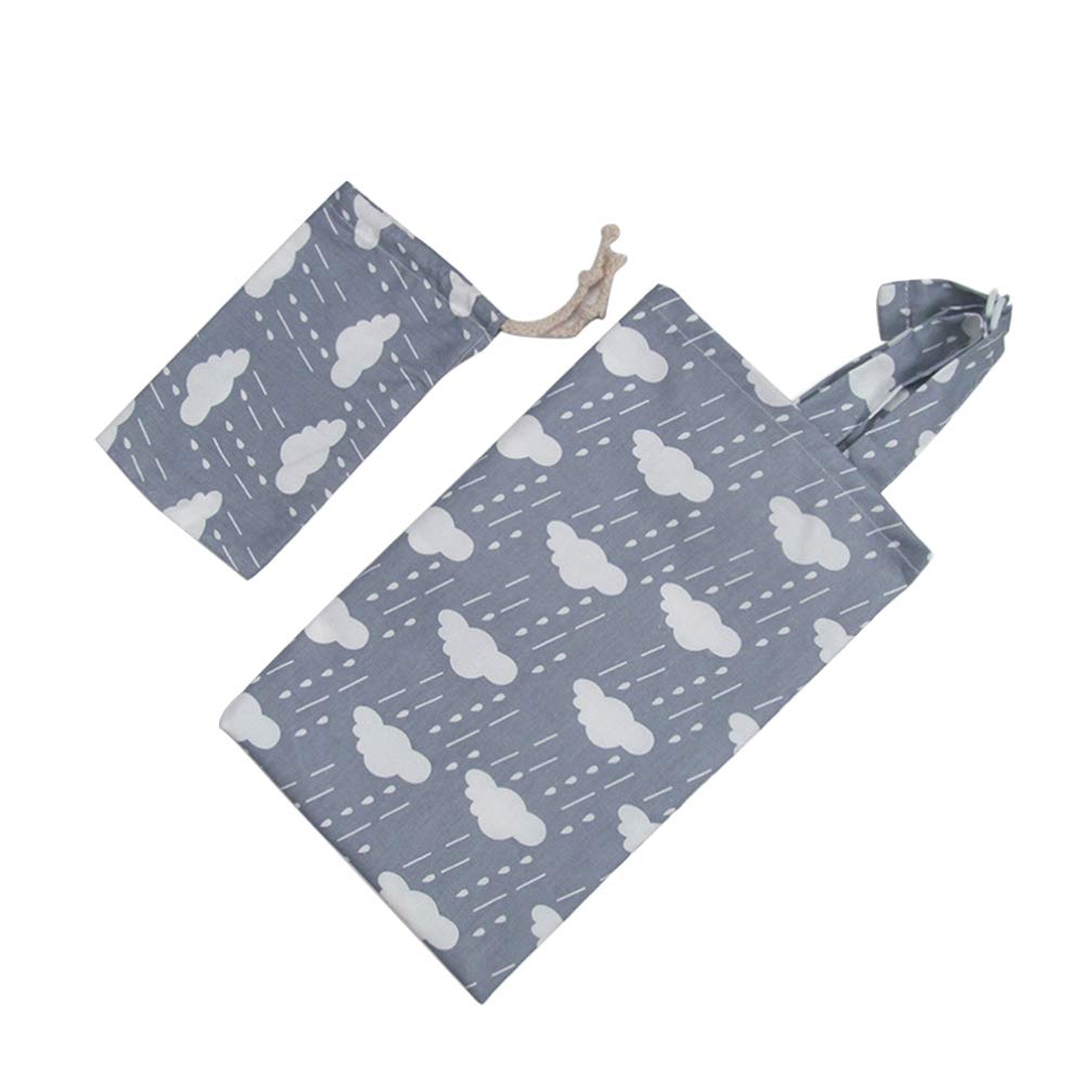 EXCEART Nursing Cover up in Cloud Made of Cotton for Breastfeeding Cover Feeding Shawl for Outdoor Use Storage Bag