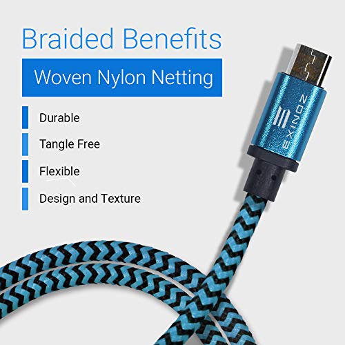 EXINOZ Xbox One Controller Charging Cable Power Cable Replacement for