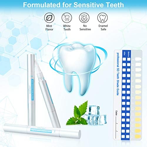 Blanqueador Dental, Kastiny 56 Tiras Blanqueadoras Dientes con 3 Gel de