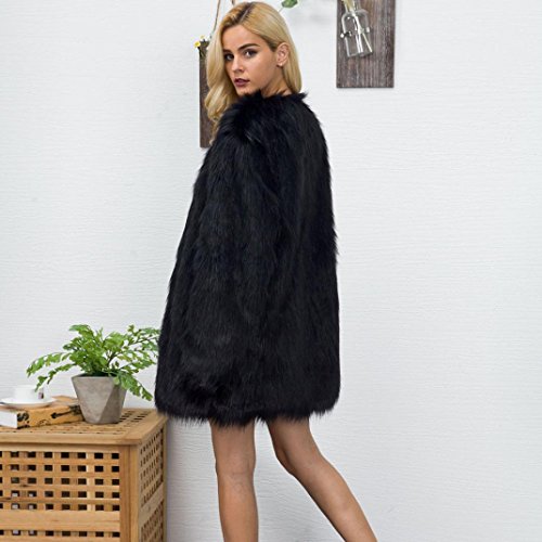 image for Tsmile Winter Women Coat Faux Fur Casual Long Jacket Warm Parka Outwea