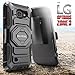 Evocel New Generation Series Phone Case Compatible with Optimus Zone 3 (VS425), K4, Spree with Belt Clip Holster and Kickstand, Black