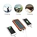 QueenAcc 15000mAh Solar Charger, Solar Power Bank with LED Flashlight Portable Charger, Backup Solar Power Pack, Dual USB Port Solar Battery Charger for Smart phones and Other USB Devices(orange)
