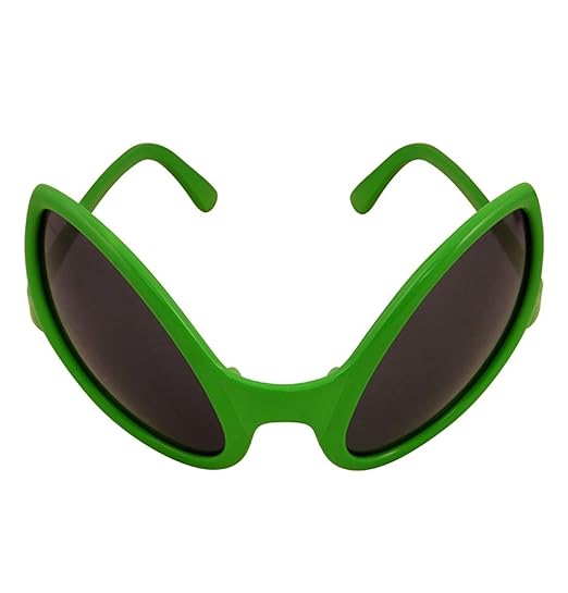 Islander Fashions Adult Alien Dark Lens Brille Unisex Fancy Halloween Party Neuheit Zubehr One Size