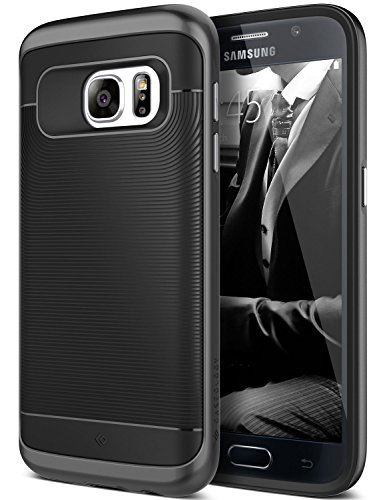 Galaxy S7 Case, Caseology [Wavelength Series] Textured Pattern Grip Cover Shock Proof for Samsung Galaxy S7 (2016) - Black