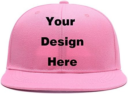 Custom Personalized Adjustable Plain Snapback Cap Design Picture or Text Print Hat