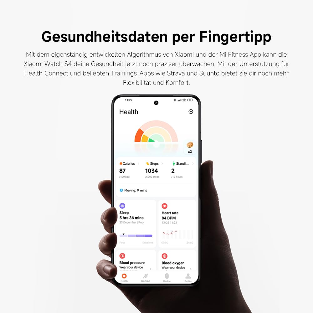 XIAOMI Watch S4 Smartwatch, Fitnessüberwachung, 1,43