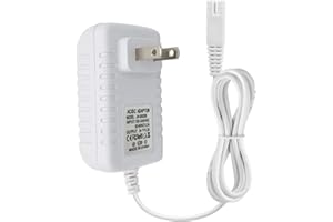 RAXSEG Dental Flossers Charger Replacement for Waterpik WP360 WP462 WP450 WF13 WP100 Water Flosser Power Cord Adapter Replacement Parts（White）