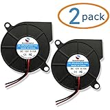 SoundOriginal 2pcs Cooling Blower Fan DC 12V 0.15A 50mmx15mm Fans for 3d Printer Humidifier Aromatherapy and Other Small Appliances Series Repair Replacement