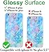 A-Focus Compatible with iPhone 6 Plus Opal Case, iPhone 6s Plus Case, Colorful Pink Green Blue Marble Pattern IMD Slim Shock Proof Silicone Cover Case for iPhone 6 Plus 6s Plus 5.5 inch Glossy Green