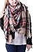 Yanekop Womens Big Blanket Scarf Soft Warm Tartan Plaid Scarf Shawl Fashion Wrap