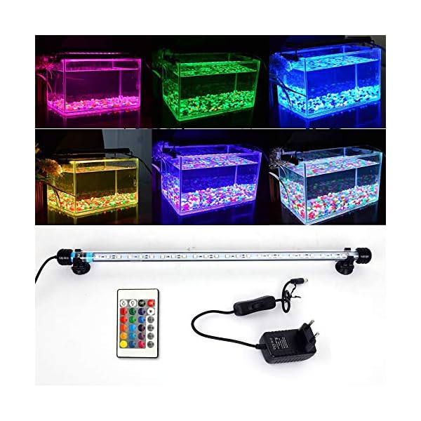 MLJ LED Aquarium Lighting Luce di Pesce Drago Illuminazione per Acquario Impermeabile (Deutschland Lagerhaus) (92cm, RGB… MLJ MLJ LED Aquarium Lighting Luce di Pesce Drago Illuminazione per Acquario Impermeabile (Deutschland Lagerhaus) (92cm, RGB…