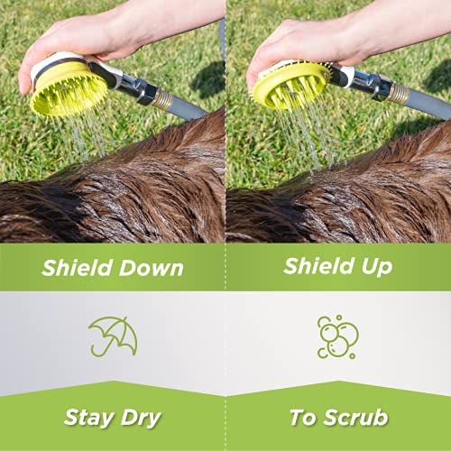 Wondurdog Outdoor Garden Hose Nozzle for Dog Washing with Splash Shield