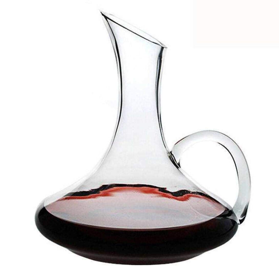 Crystal Red Wine Decanter - 100% Hand Blown Lead-Free Crystal Glass Red Wine Carafe Wine Gift