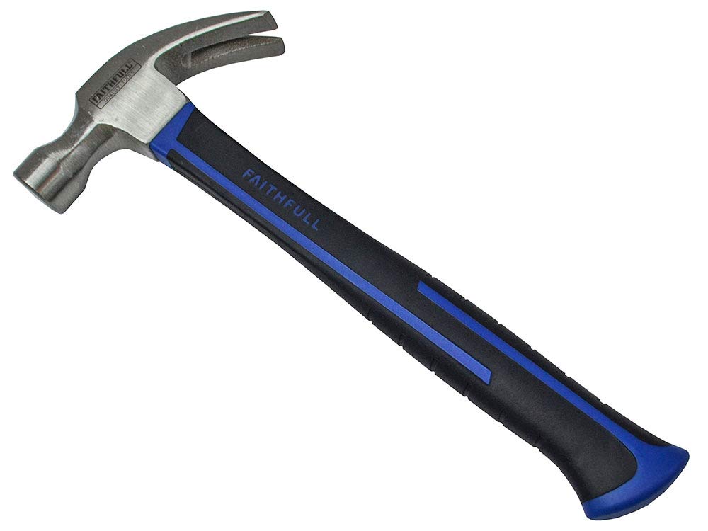 Faithfull FAICH16FG Fibreglass Handled Claw Hammer 454g (16oz)
