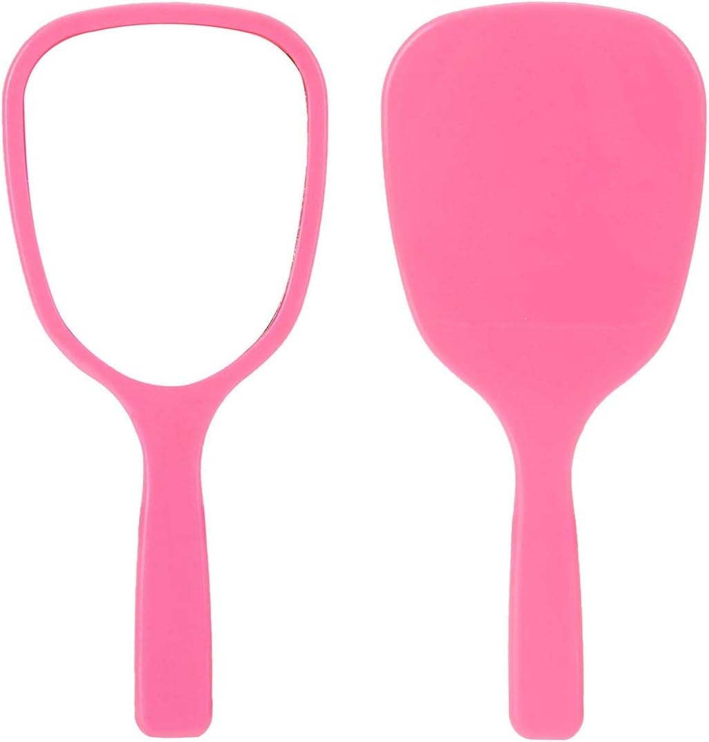 Aestivate 4PC Hand Mirror, Travel Handheld Mirror, Cosmetic Mirror with Handle: Furniture & Decor