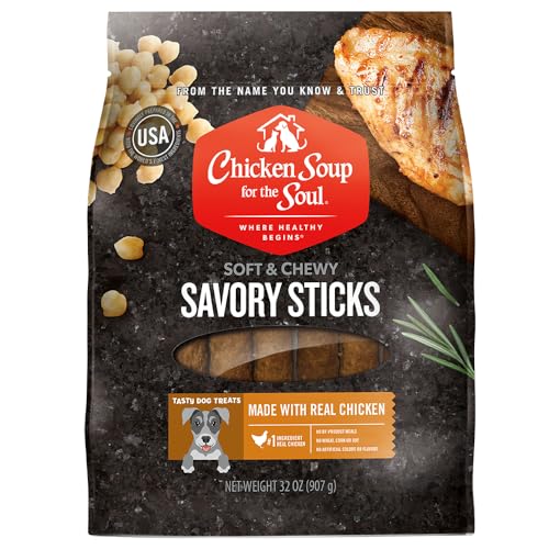 Chicken Soup for the Soul All Natural Premium Savory Sticks Soft & Chewy Dog Tr…