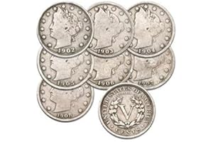 1883-1912 Liberty Nickel Coins Good Condition Circulated Count of 7