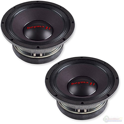 Pair Of Brand New Beyma 10Mi100 10" 8 Ohm Mi100 Series 1400 Watt Mid-Bass/Mi (613815563990)