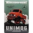 Cartel Metálico Retro Mercedes-Benz - 'Parking Only', Diseño Vintage 30x40 Cm, Regalo Ideal Para Fanáticos De Coches