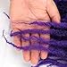 GX Beauty 3Packs 18Inch Marley Hair Ombre Purple Marley Braiding Hair for Twists Afro Kinky Curly Crochet Braids Hair Extensions(Black Mixed Purple)