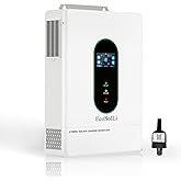 EcoSolLi 12000W Hybrid Inverter, 48V Split Phase Solar Inverter with WiFi, 120V/240V AC Input/Output (settable), Built-in 2 MPPT Solar Controllers, Max. 6 Parallel for Home, RVs, Lead Acid/Li