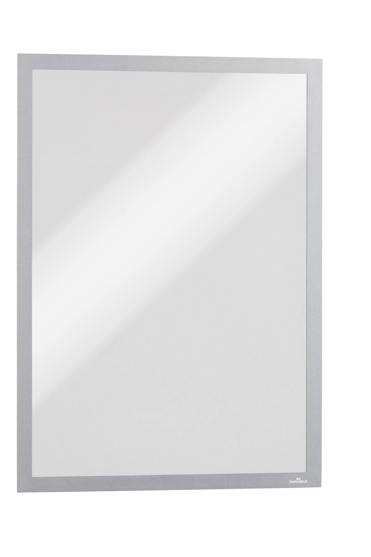 Durable DURAFRAME A3 Magnetic Display Frames for Metal Surfaces - Anti-Glare Sign and Poster Holders - 5 Pack - Silver - Perfect for Fridges and Whiteboards — image 1